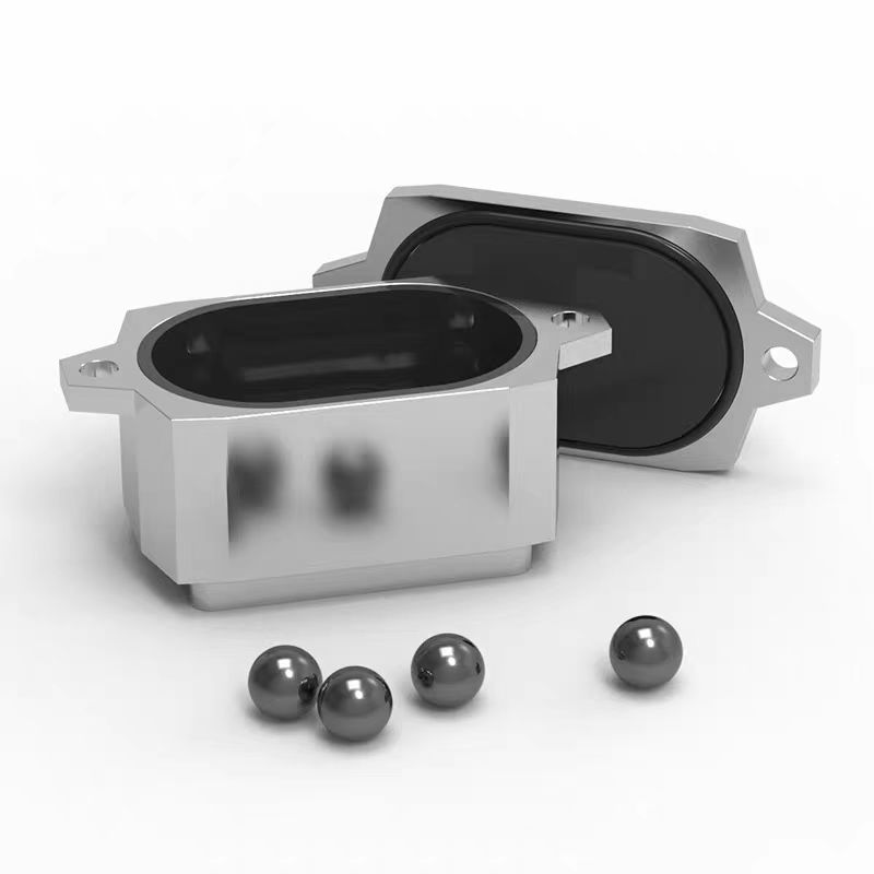 125ml碳化鎢方形圓弧底球磨罐（高能振動(dòng)球磨機(jī)用）